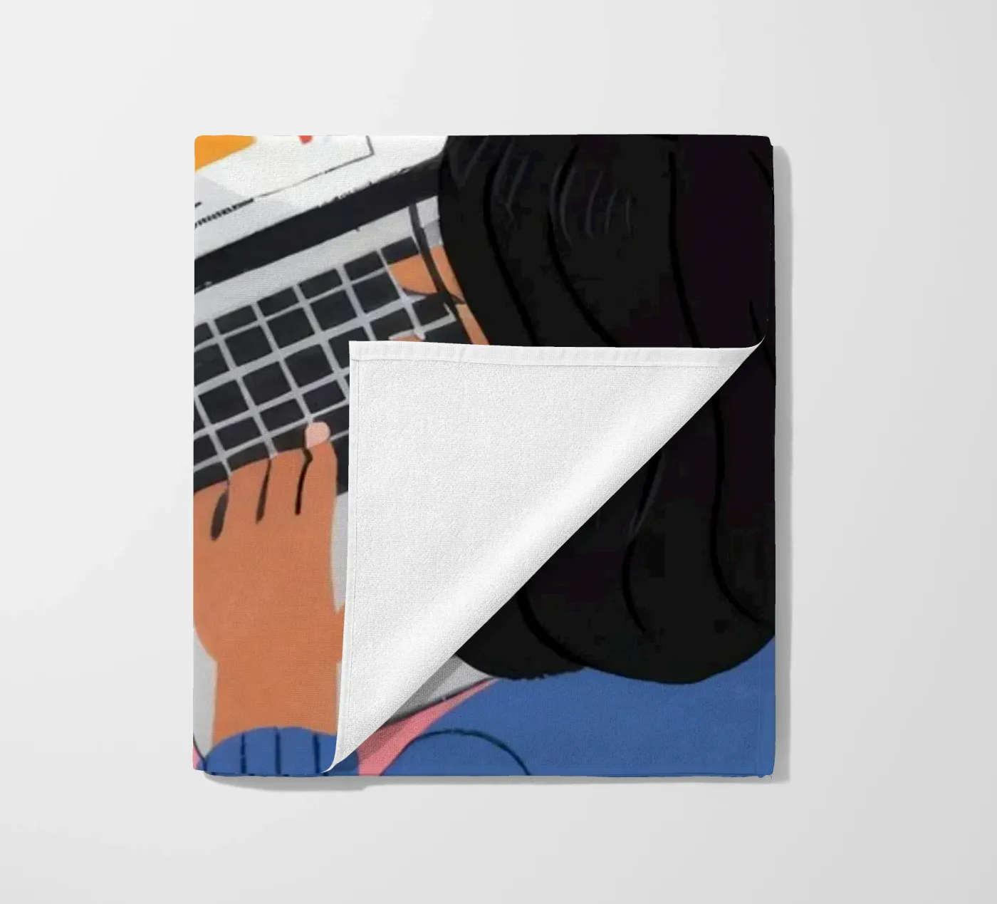 Focused Study Session beach towel by Nebula Verse