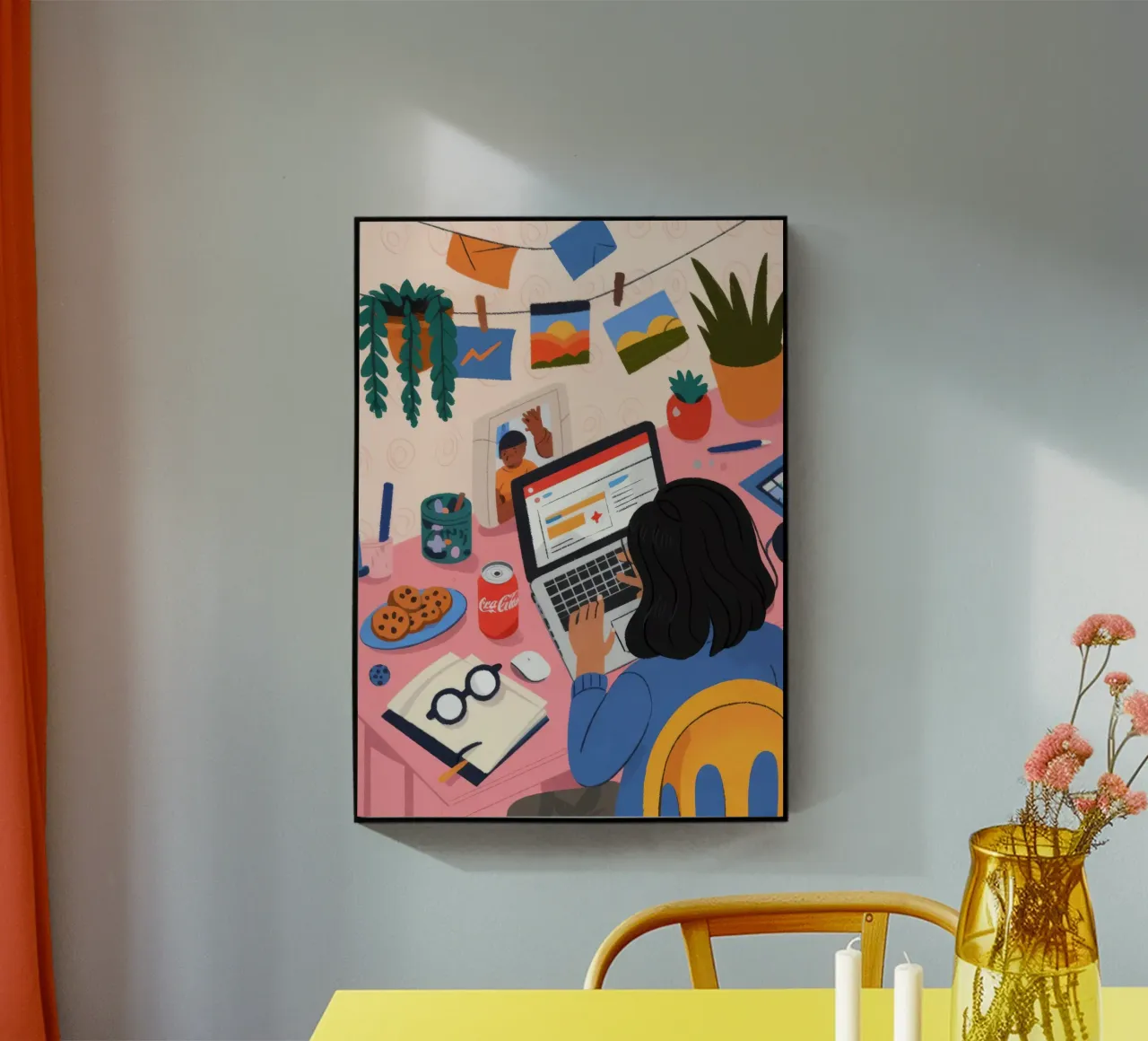 Focused Study Session acrylic glass by Nebula Verse