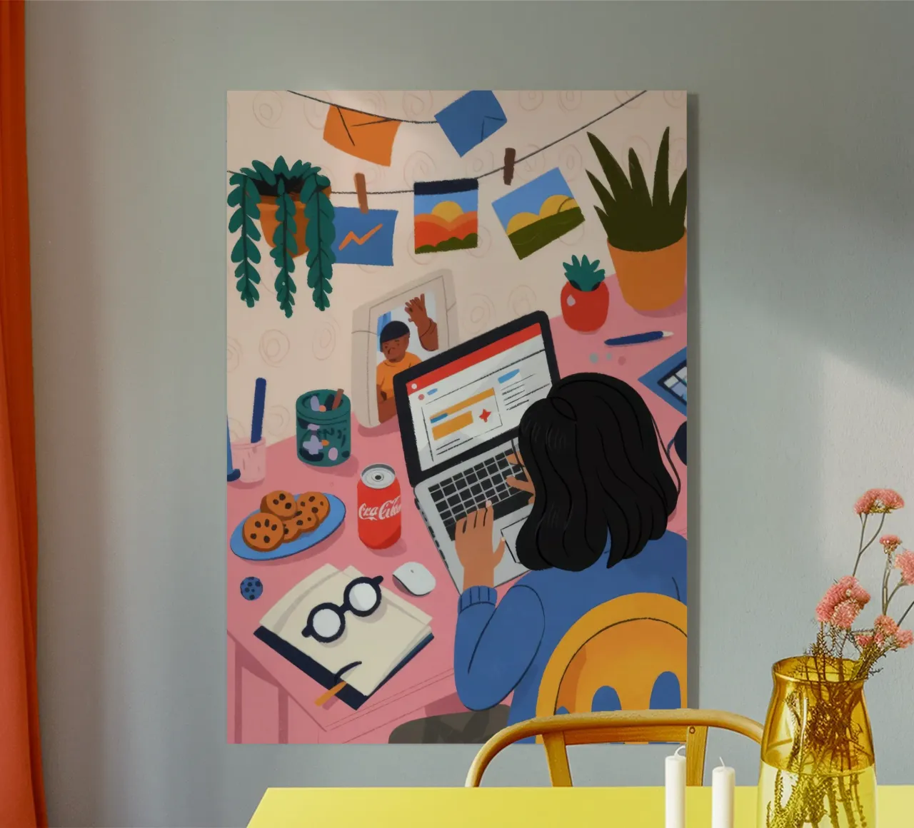 Focused Study Session acrylic glass by Nebula Verse