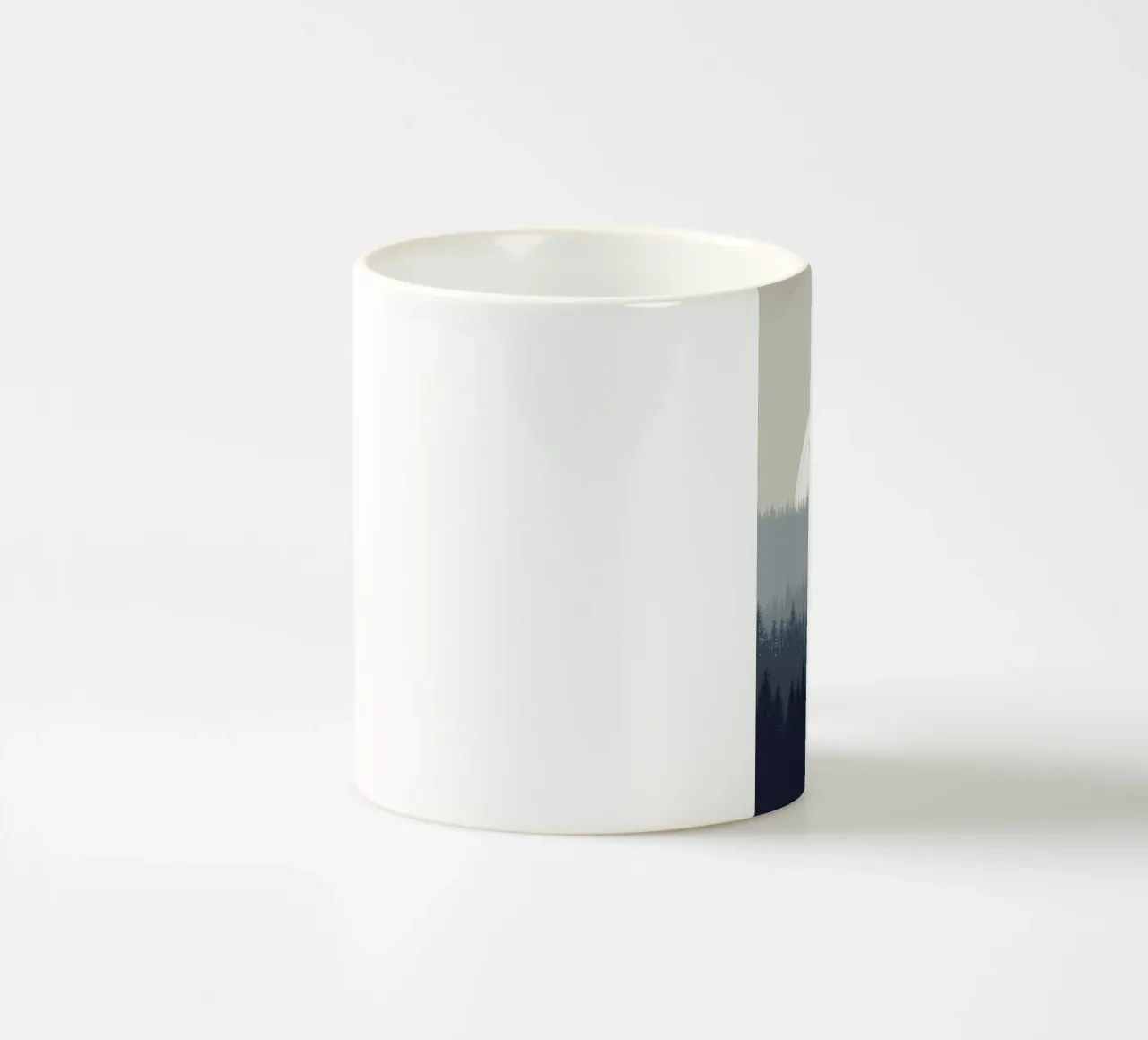 PAESAGGIO PIANEGGIANTE FORESTA tazza in ceramica da Bartosz Powalka
