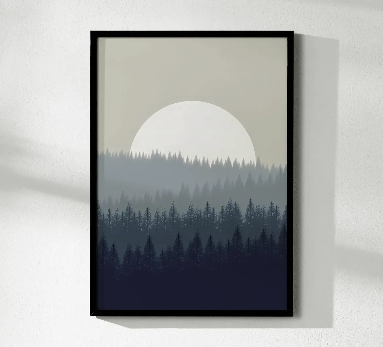 PAESAGGIO PIANEGGIANTE FORESTA carta hahnemühle da Bartosz Powalka