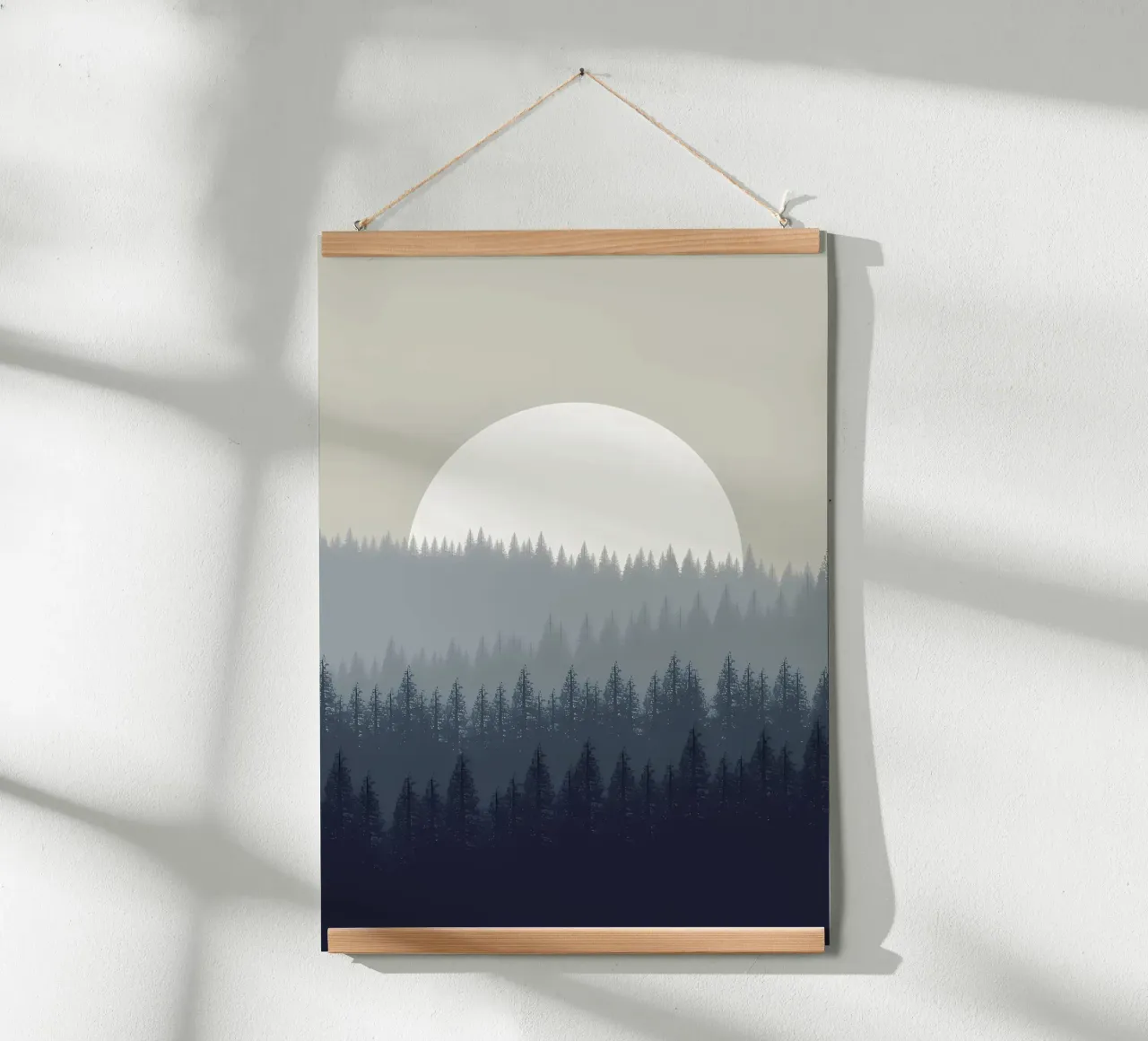 PAESAGGIO PIANEGGIANTE FORESTA carta hahnemühle da Bartosz Powalka