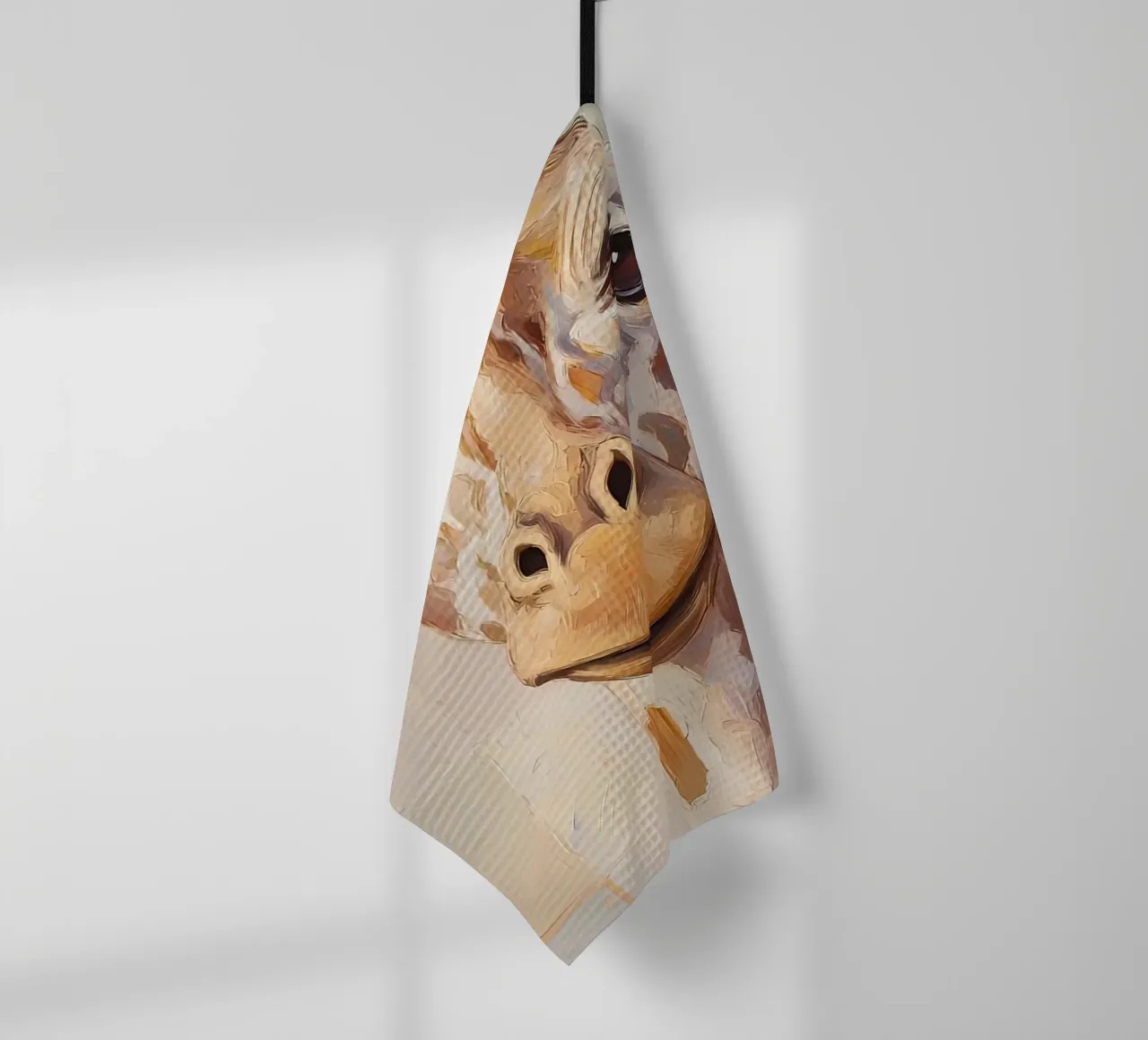 Giraffa con carta igienica canovaccio da cucina da Adrian Patel