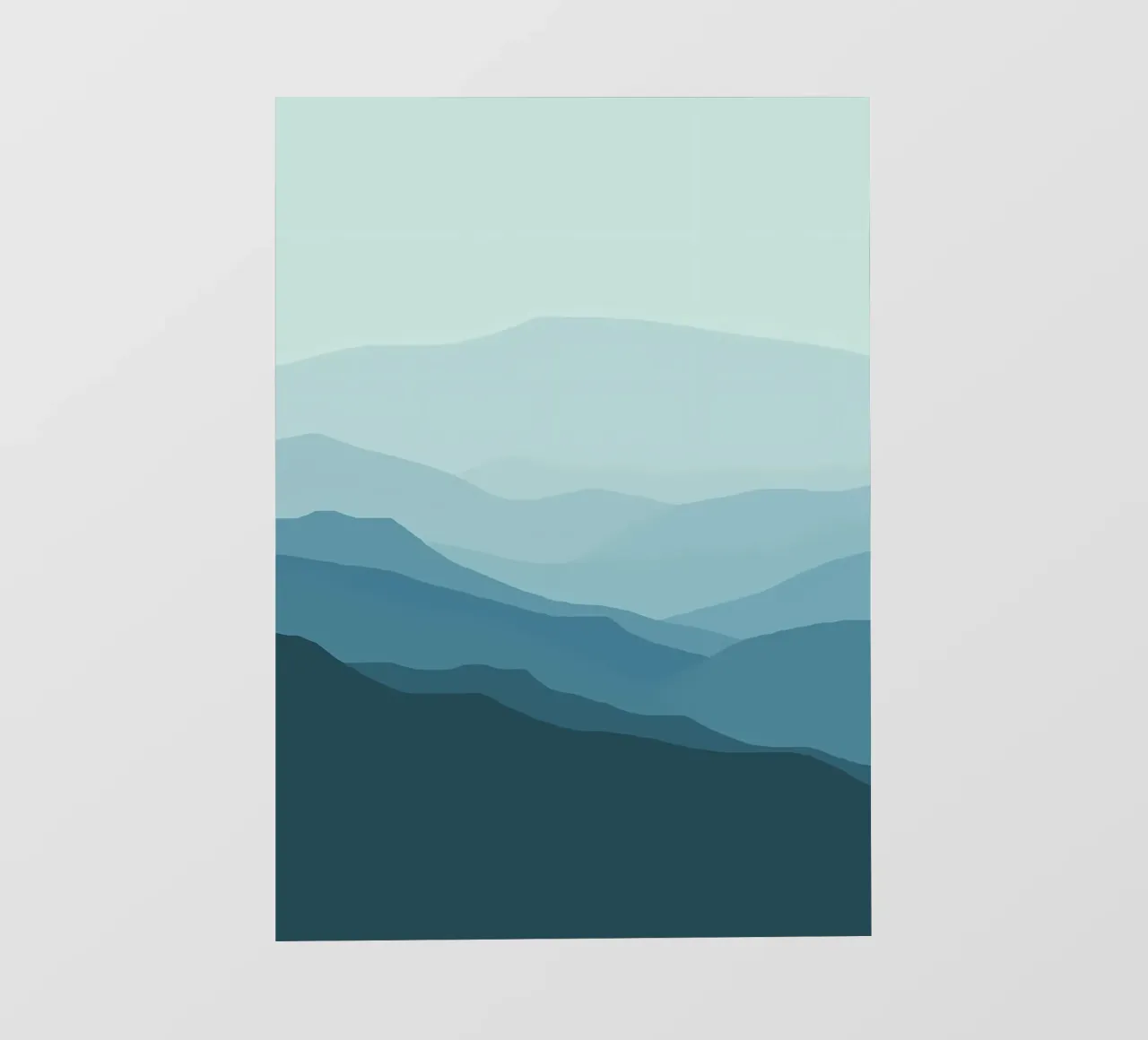 FLAT LANDSCAPE MOUNTAIN photo wallpaper by Bartosz Powalka