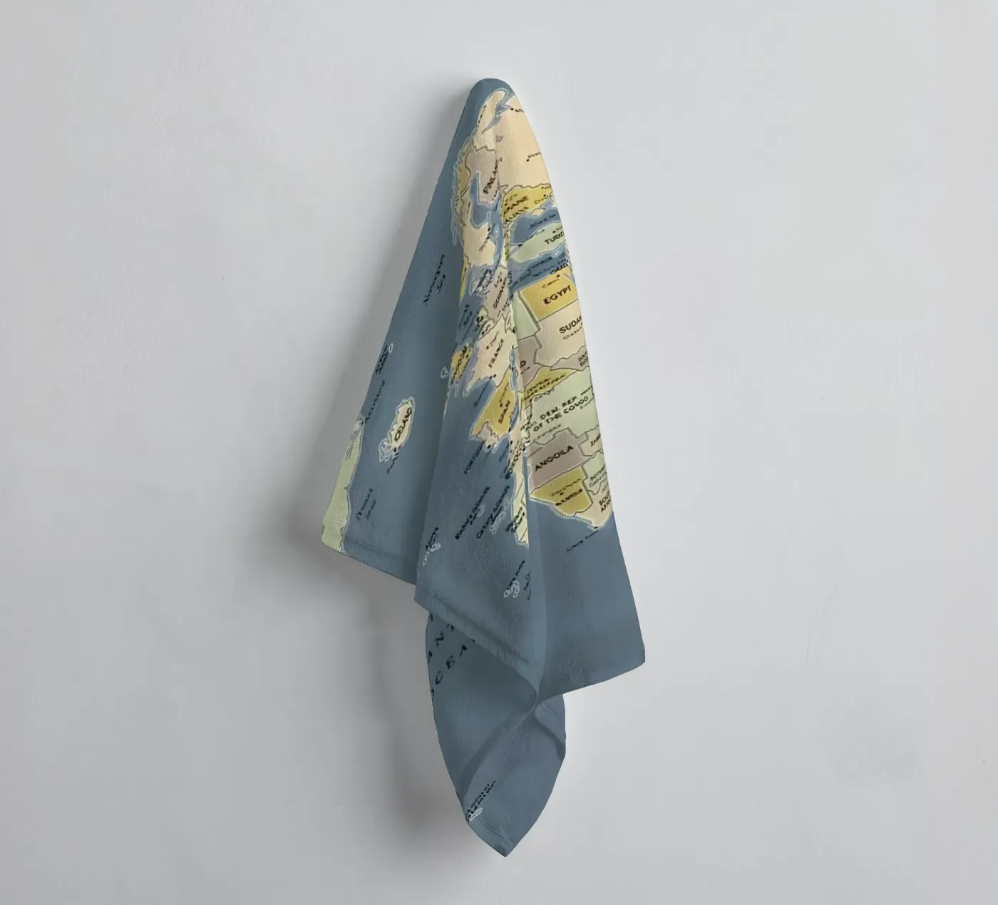 World Map towel by Aiden Garcia