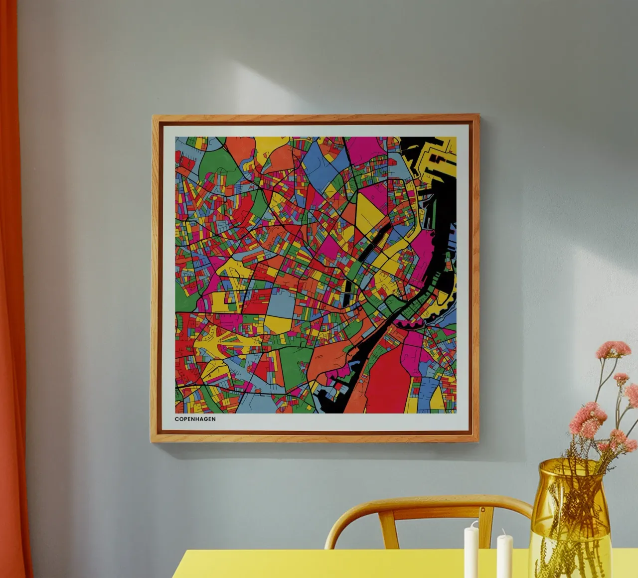 Copenhagen plexiglass da The Cartography Collection