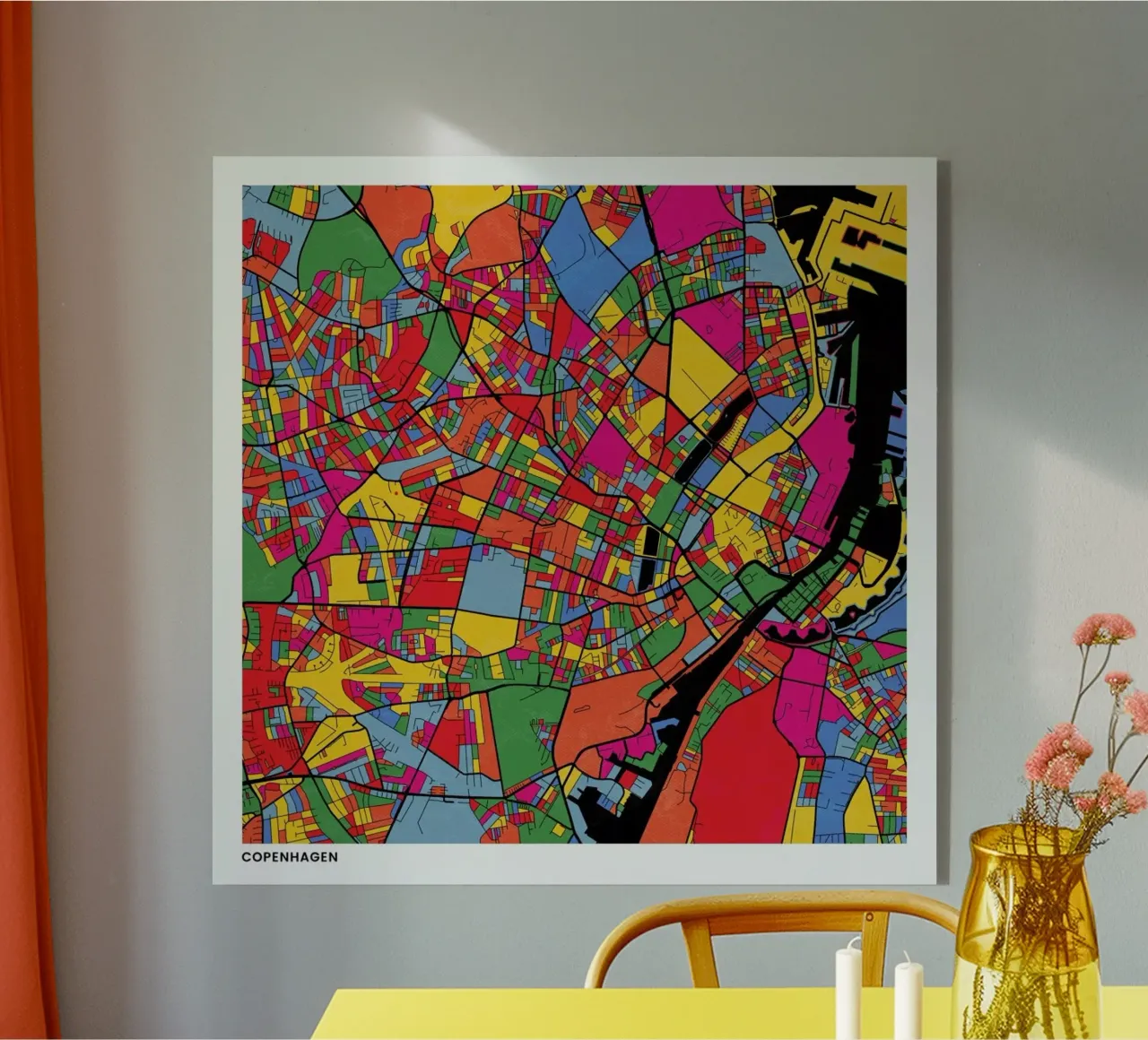 Copenhagen plexiglass da The Cartography Collection