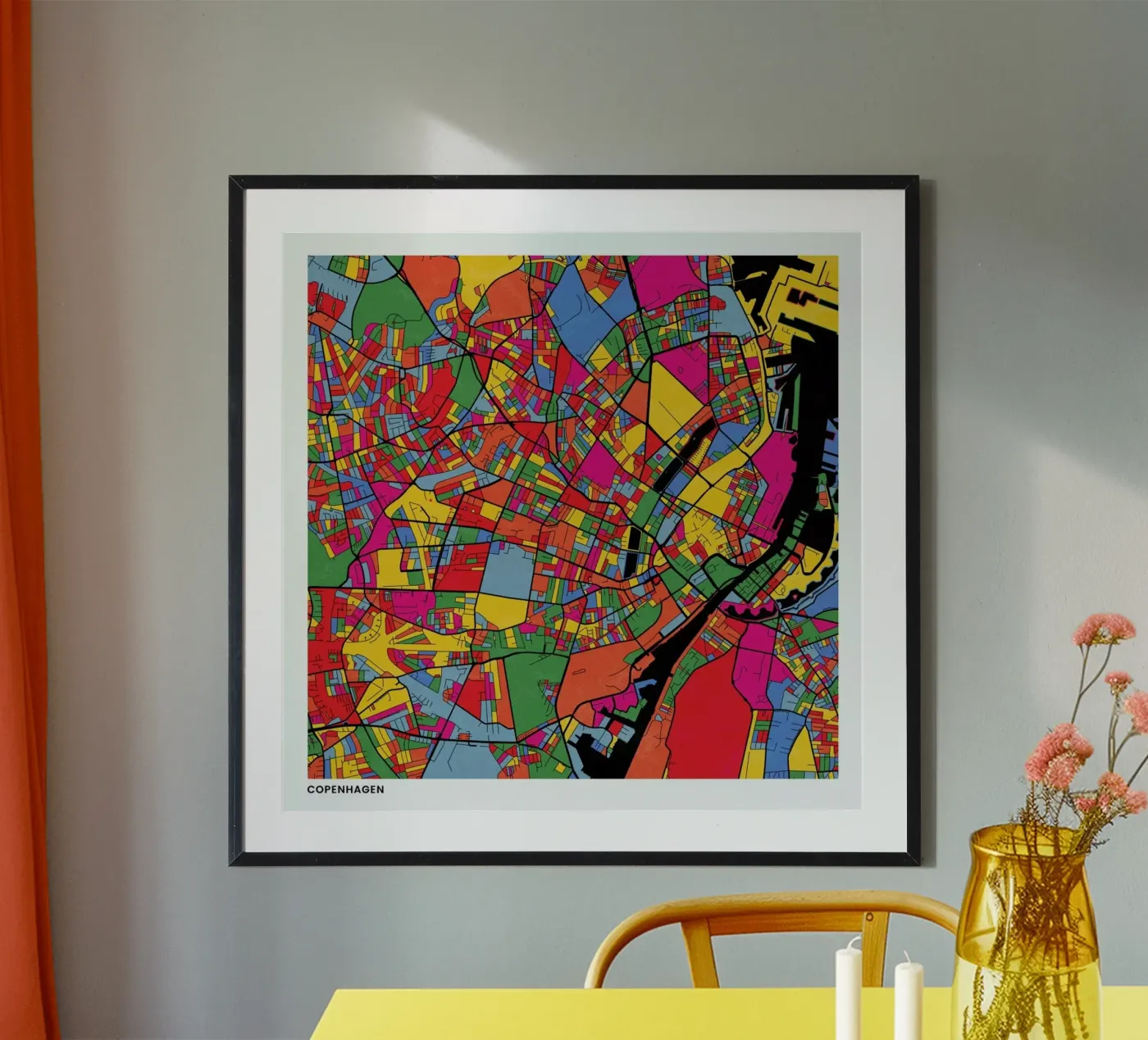 Copenhagen poster da The Cartography Collection