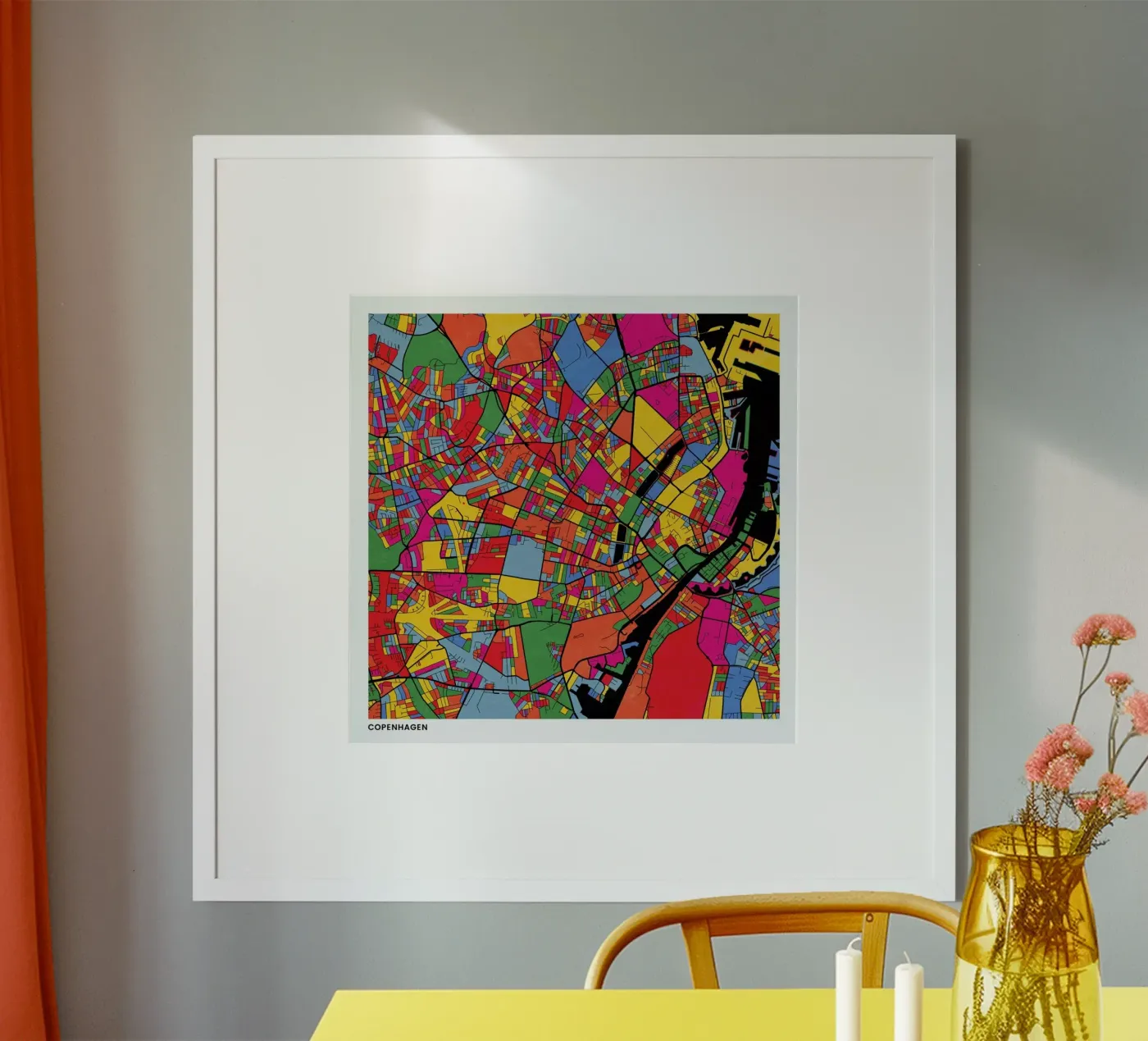 Copenhagen poster da The Cartography Collection