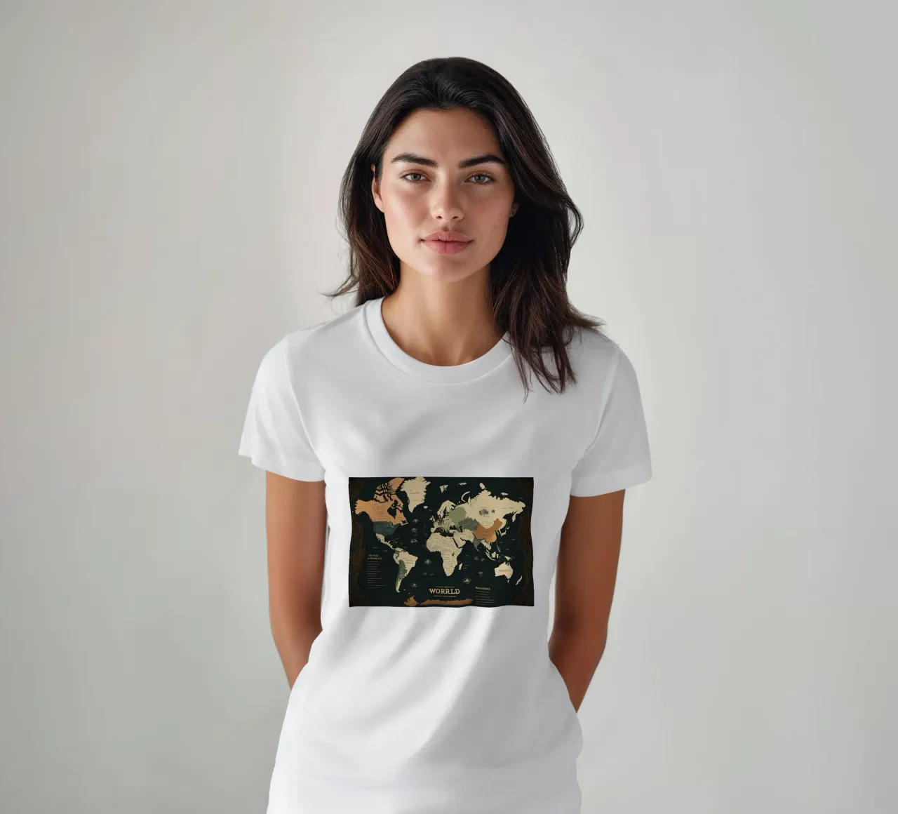 Mapa mundial camiseta de Aiden Garcia