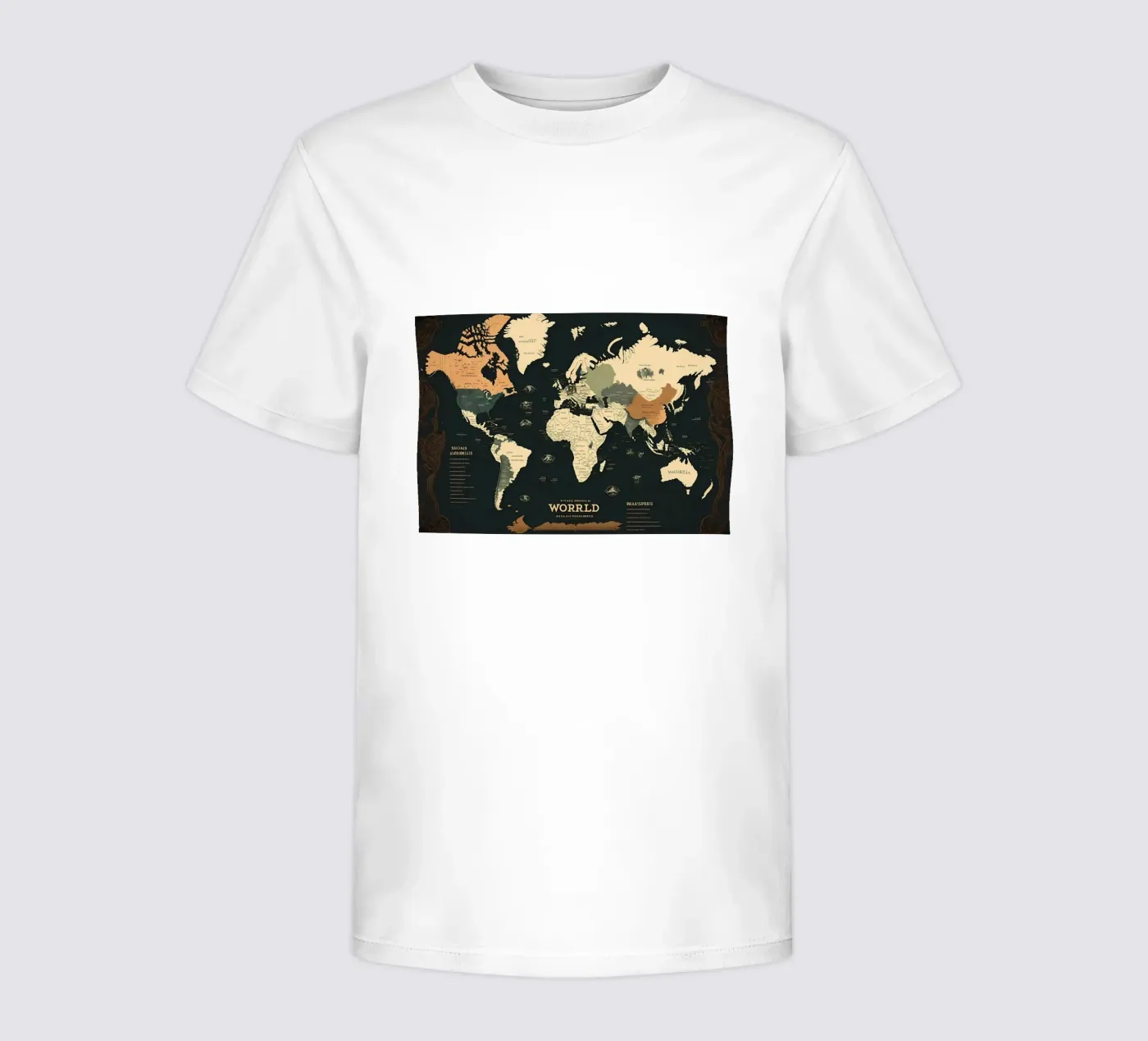 Mappa del mondo t-shirt bambini da Aiden Garcia