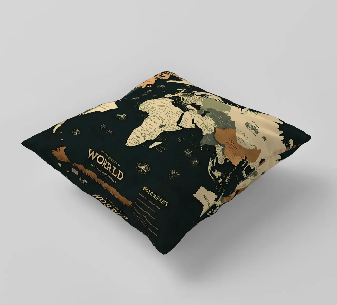 Mappa del mondo cuscino da Aiden Garcia