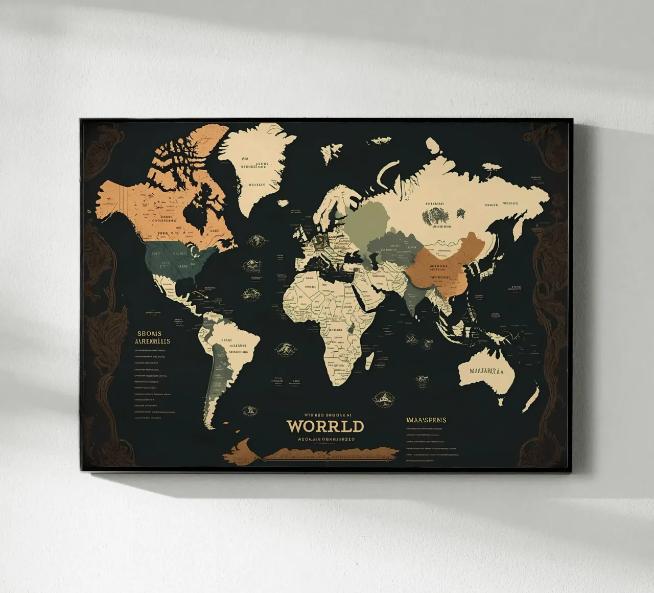 World Map plexiglass da Aiden Garcia