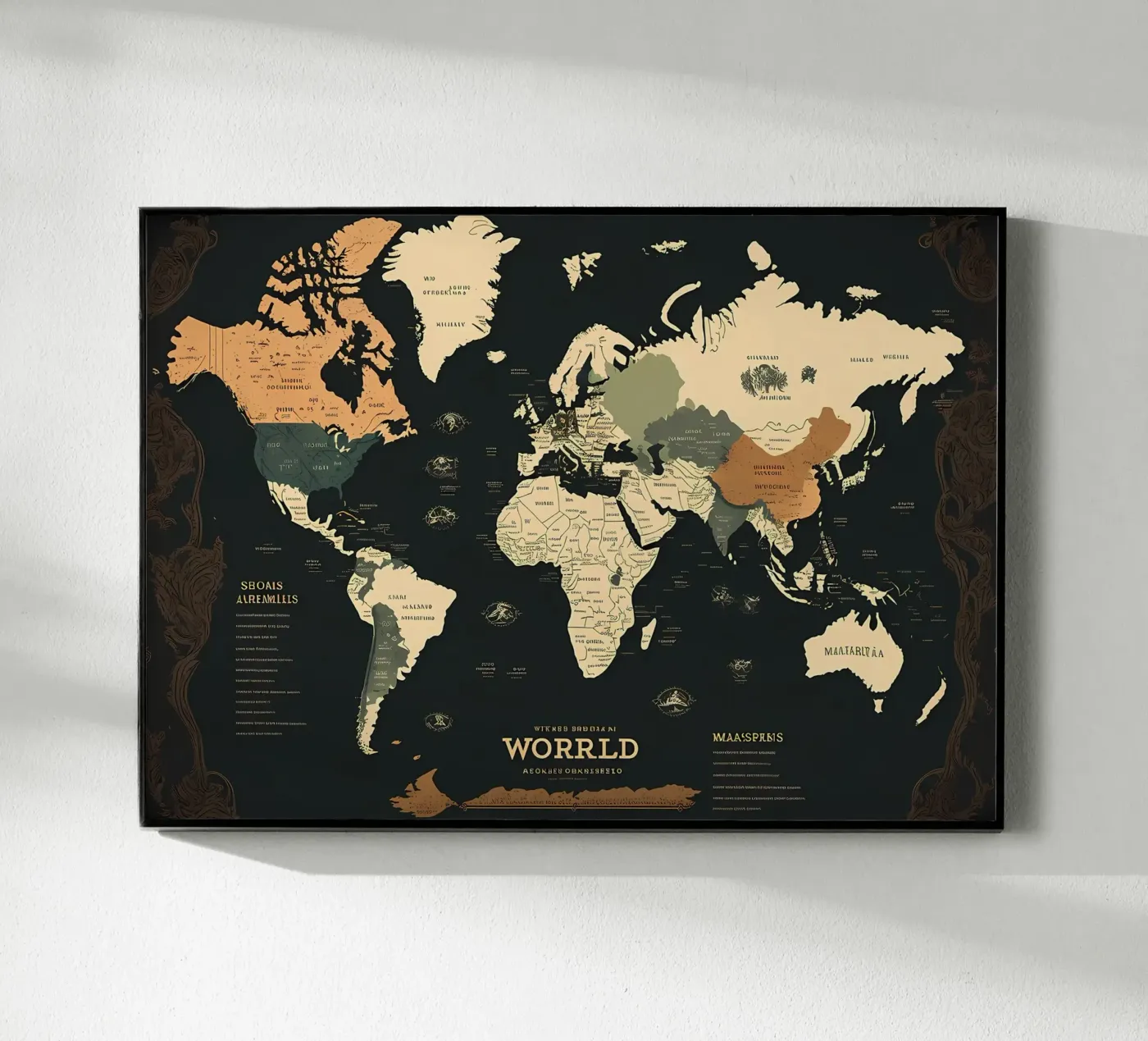 World Map Acryl-Glas von Aiden Garcia