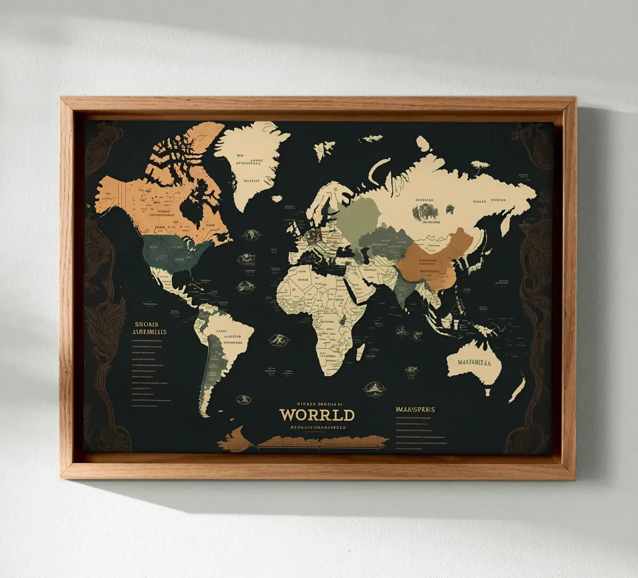 World Map tela da Aiden Garcia