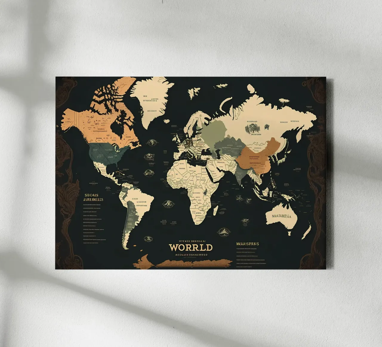 World Map tela da Aiden Garcia