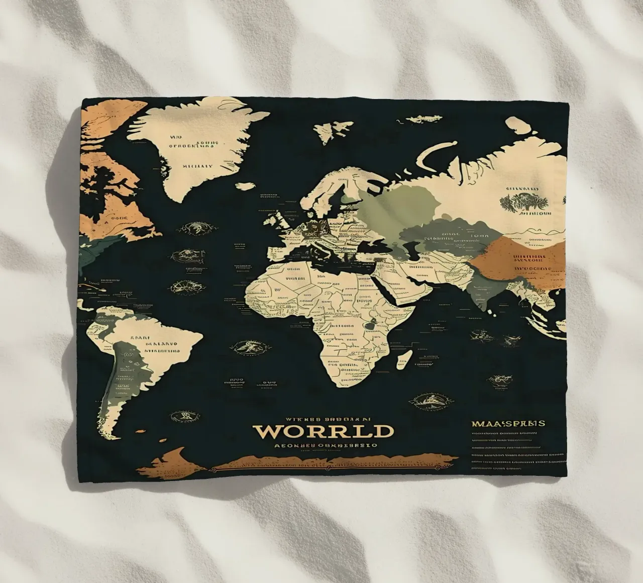 World Map telo mare da Aiden Garcia