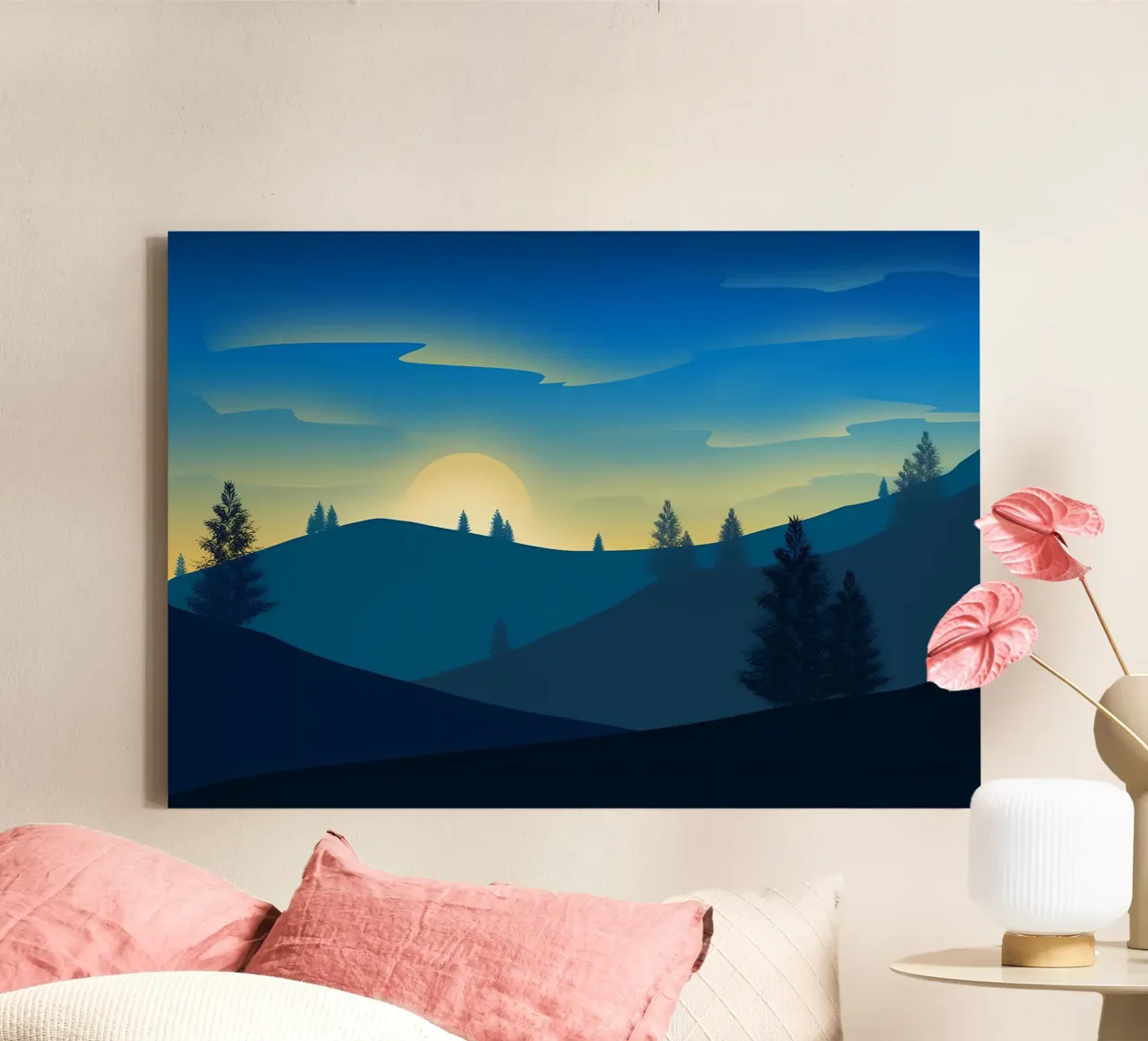 Point de vue du matin toile avec Caisse américaine de Bartosz Powalka