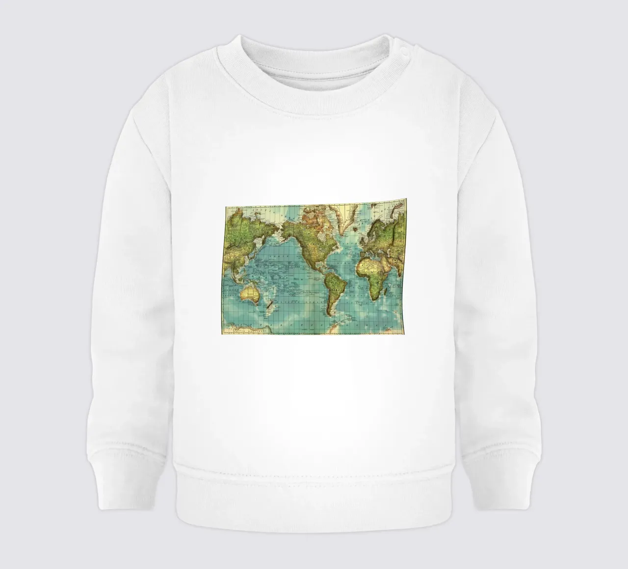 Mappa del mondo felpa neonato da Aiden Garcia