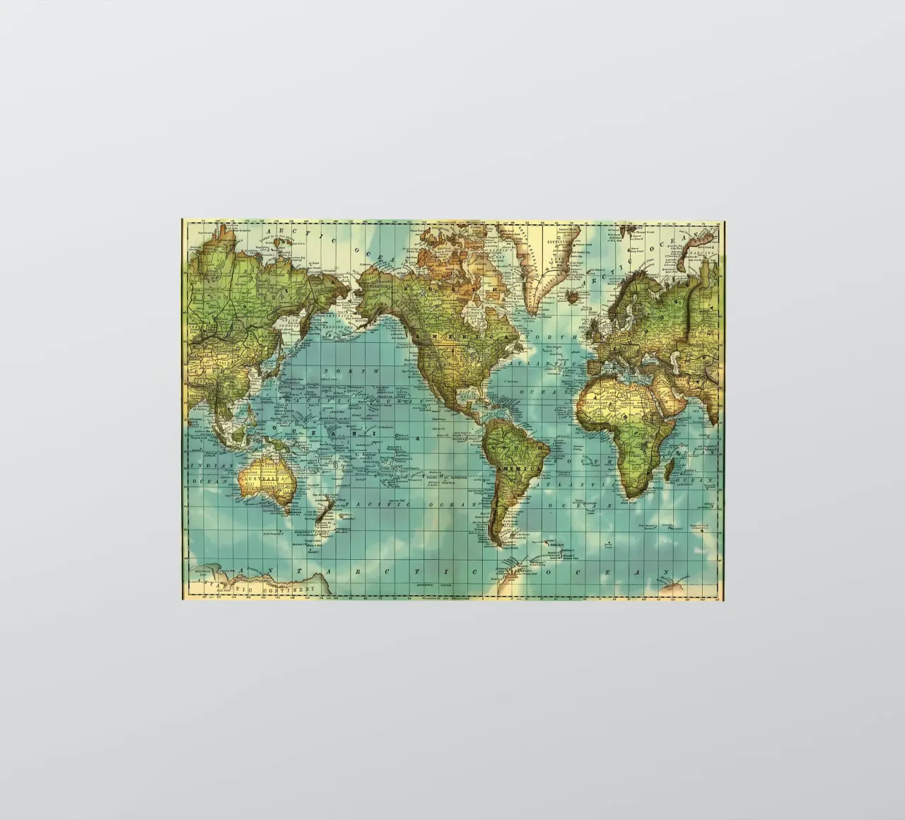 Map of the World sticker by Aiden Garcia