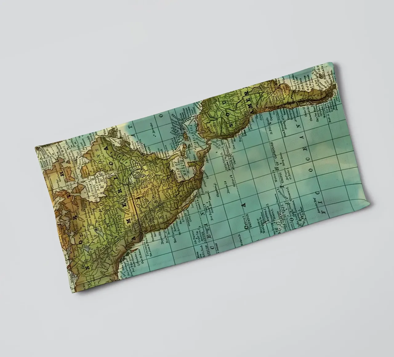 Map of the World towel by Aiden Garcia