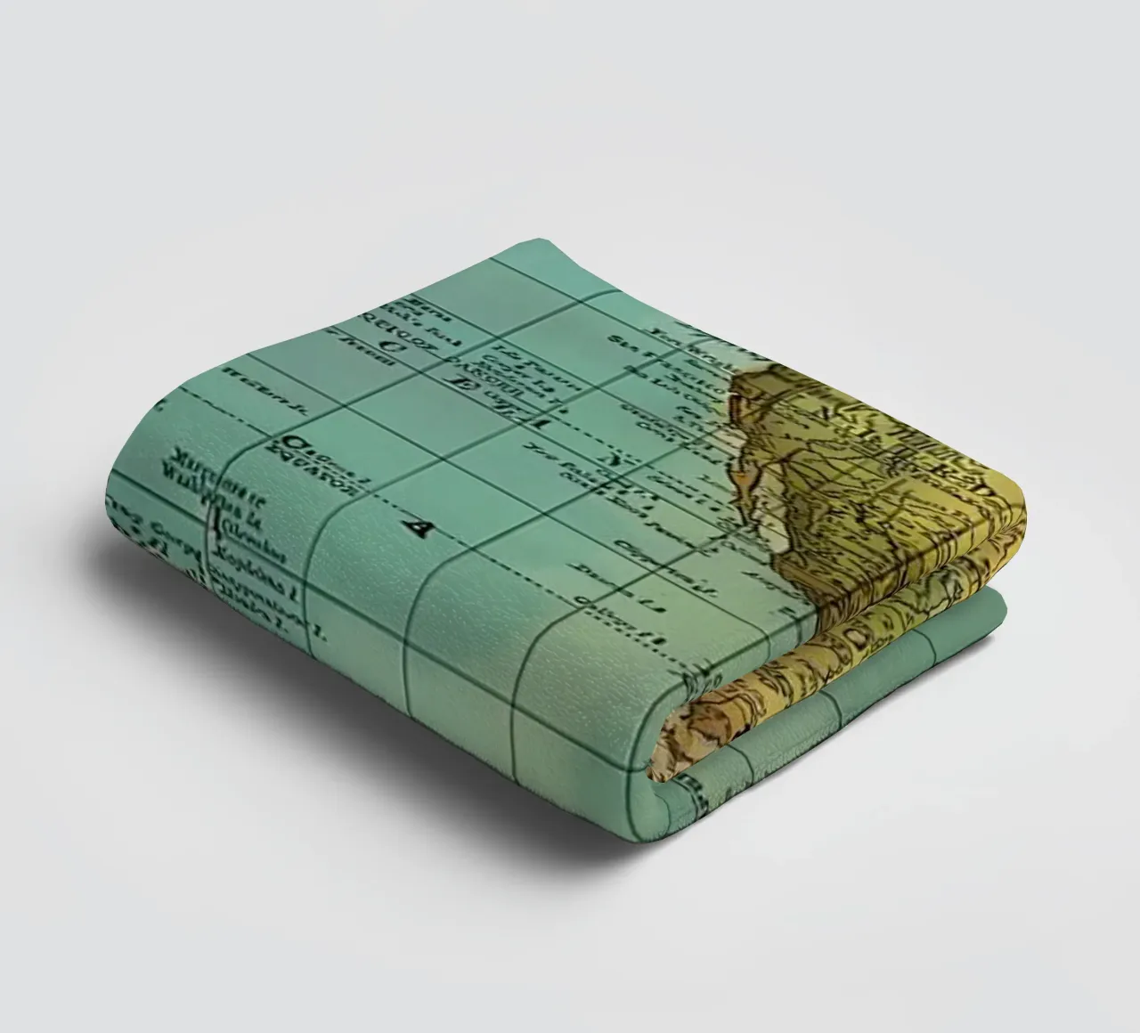 Map of the World towel by Aiden Garcia