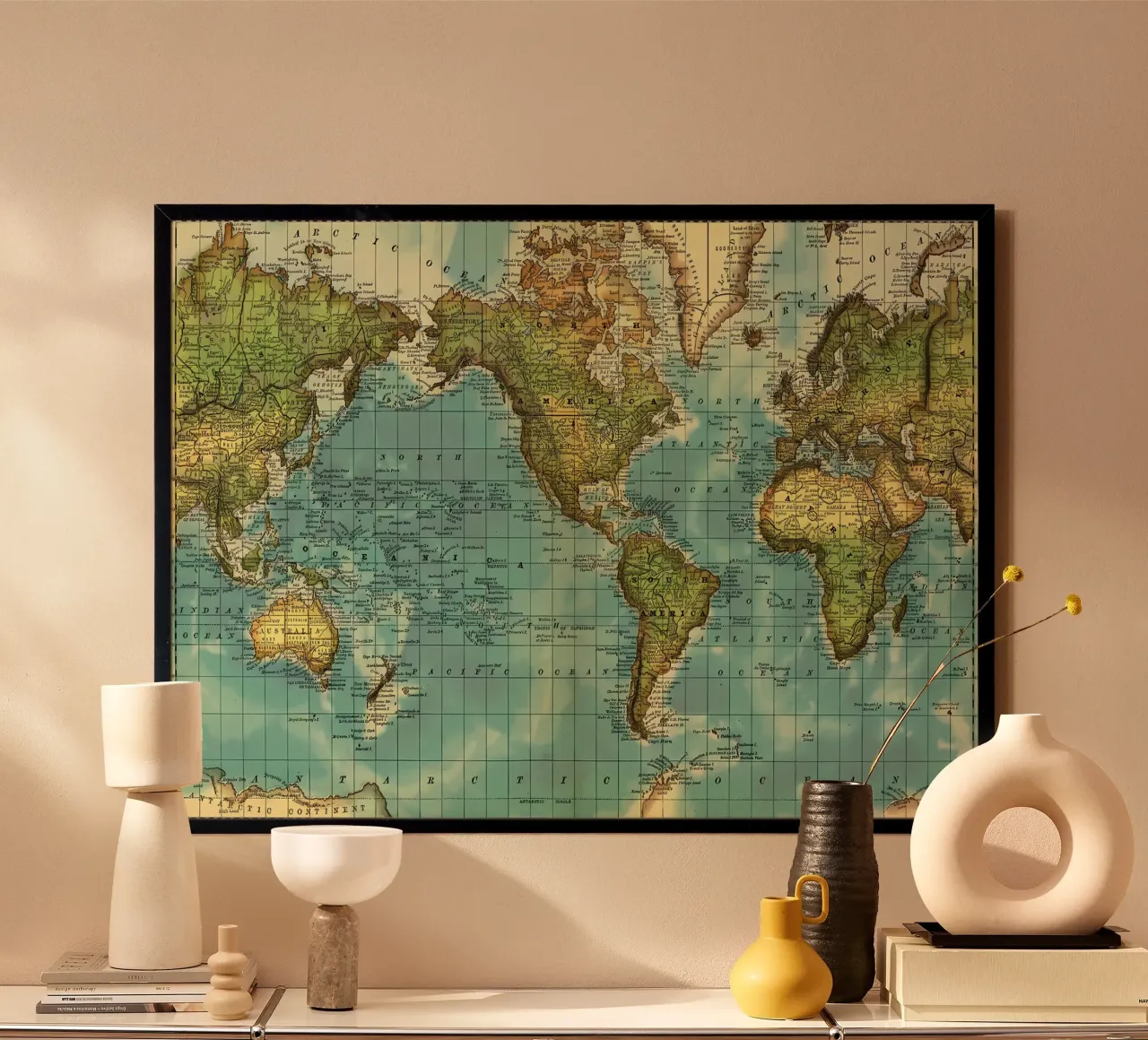Mappa del mondo poster da Aiden Garcia