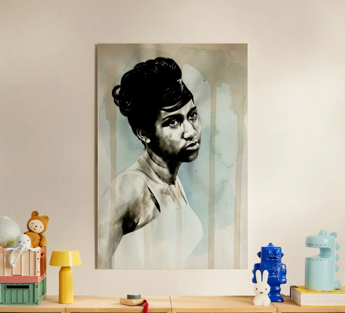 Aretha Franklin plexiglass da David Diehl