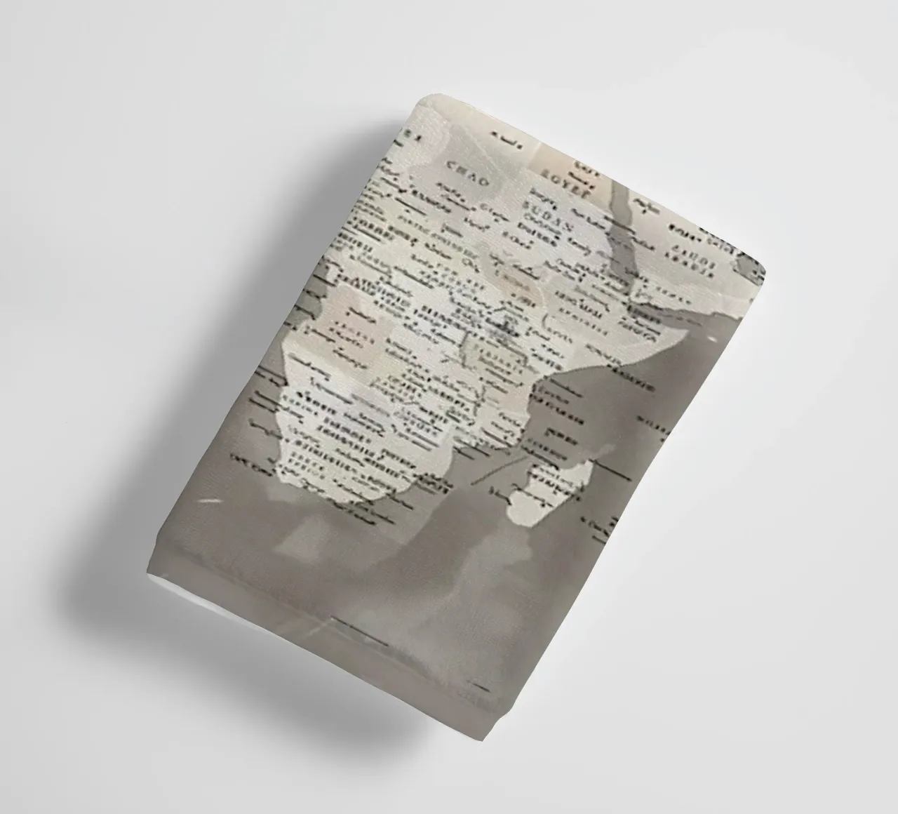 Davey detailed world map towel by Aiden Garcia