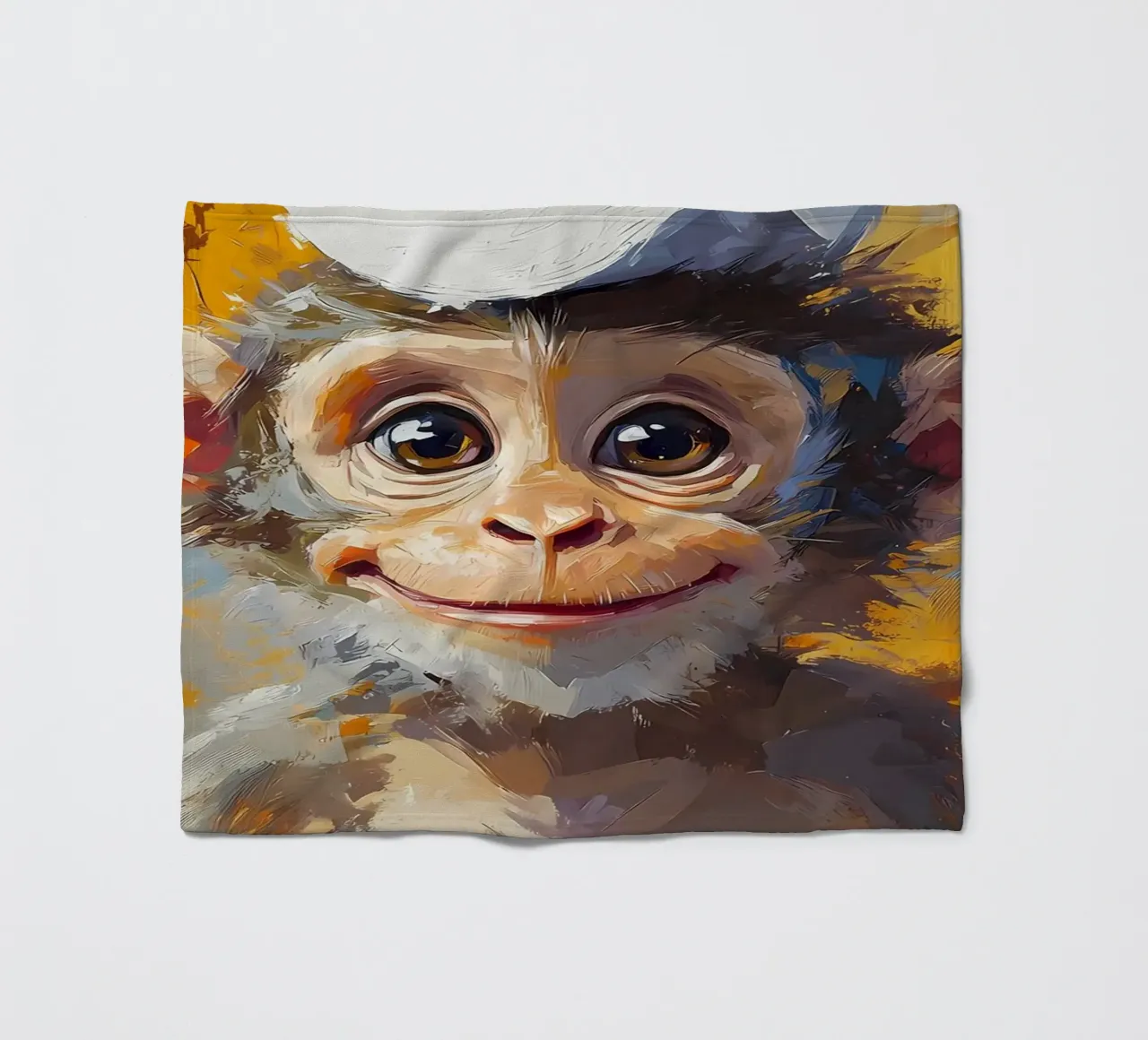 Scimmia con cappello di carta igienica coperta in pile da Adrian Patel