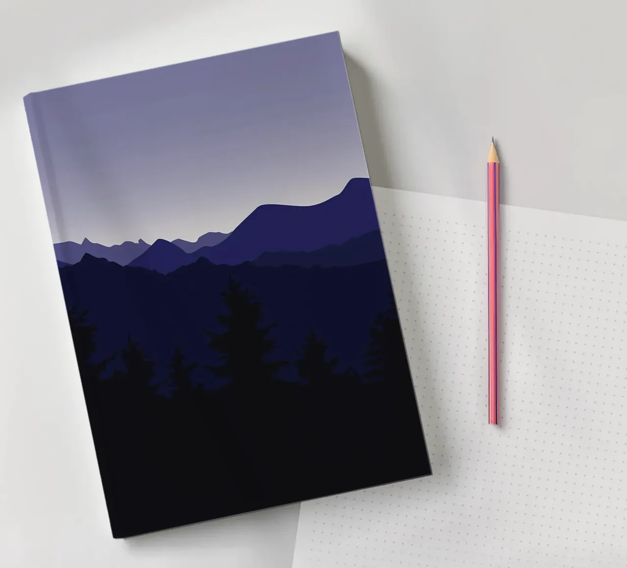 Mountain night notebook by Bartosz Powalka