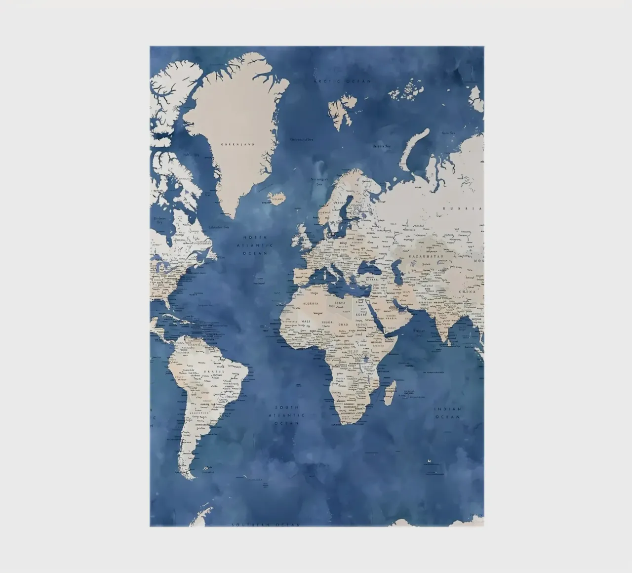 Sabeen world map notebook by Aiden Garcia