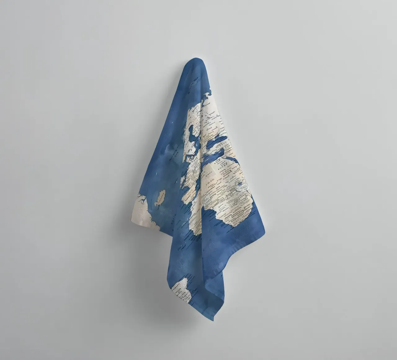 Sabeen world map towel by Aiden Garcia