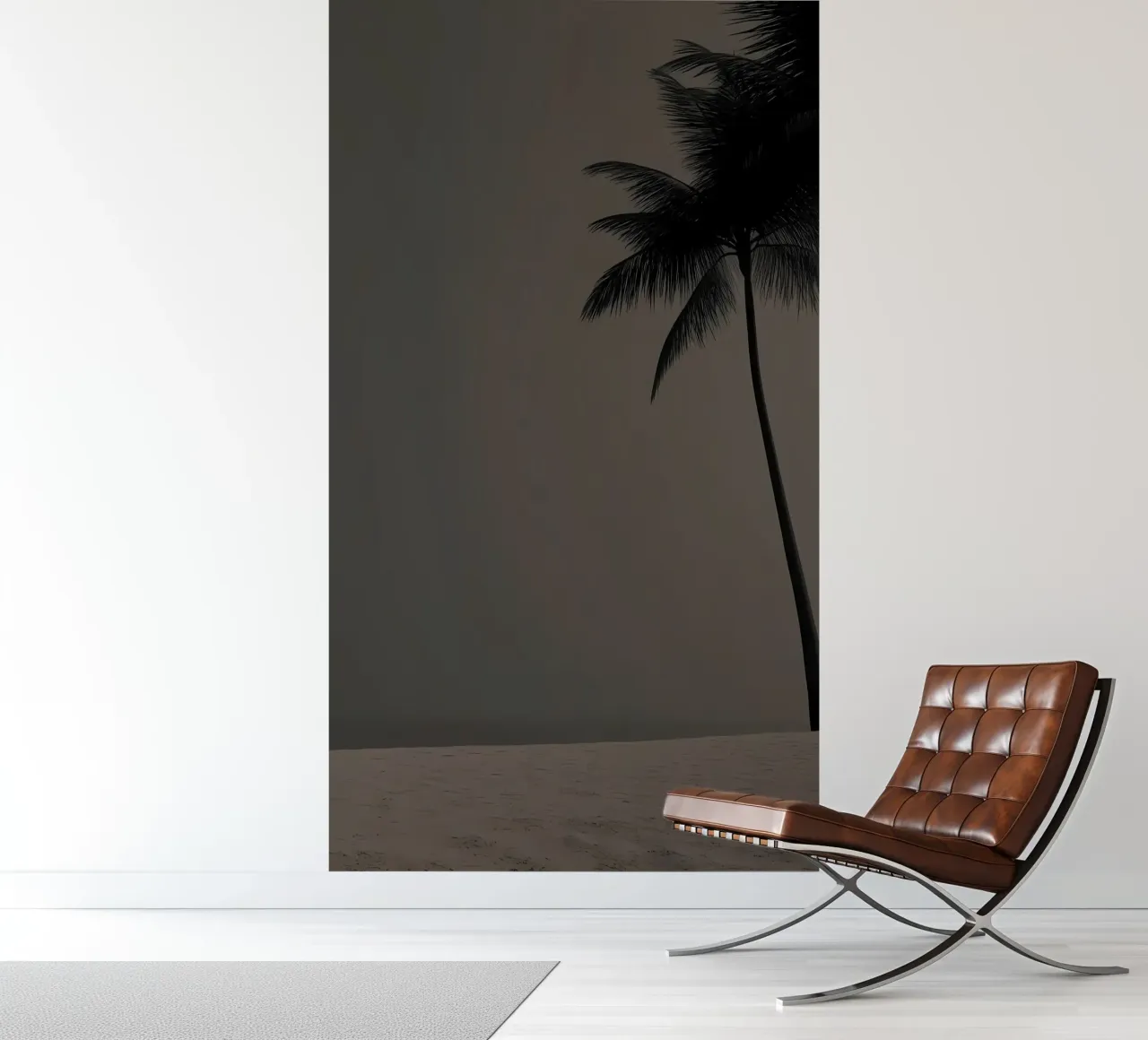 Palmboom Silhouet fotobehang van Matthew Katz
