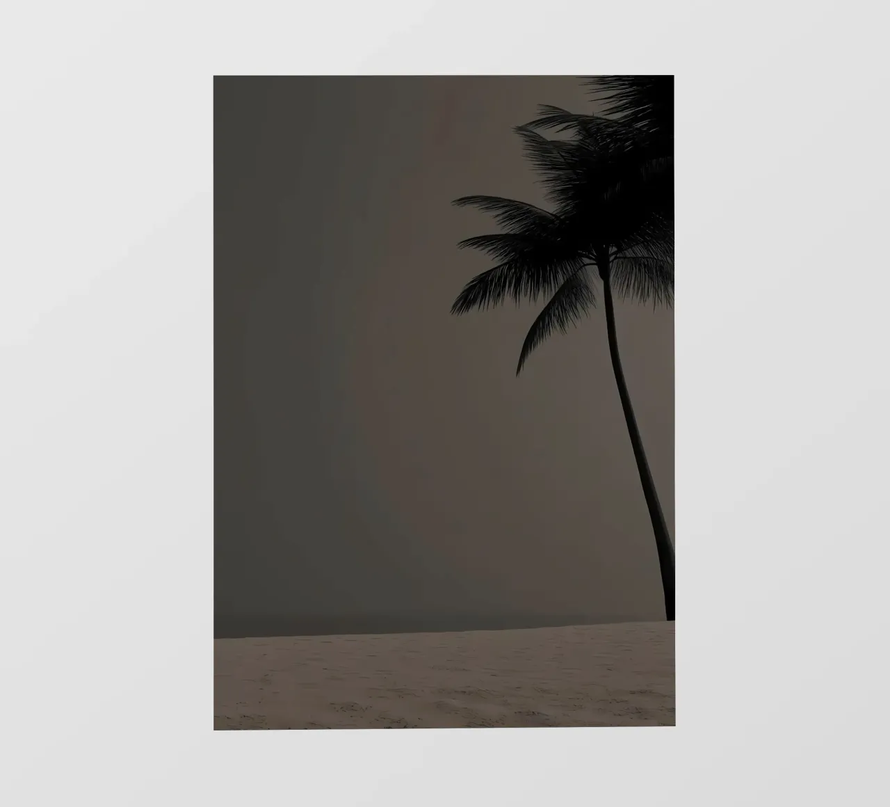 Palmboom Silhouet fotobehang van Matthew Katz