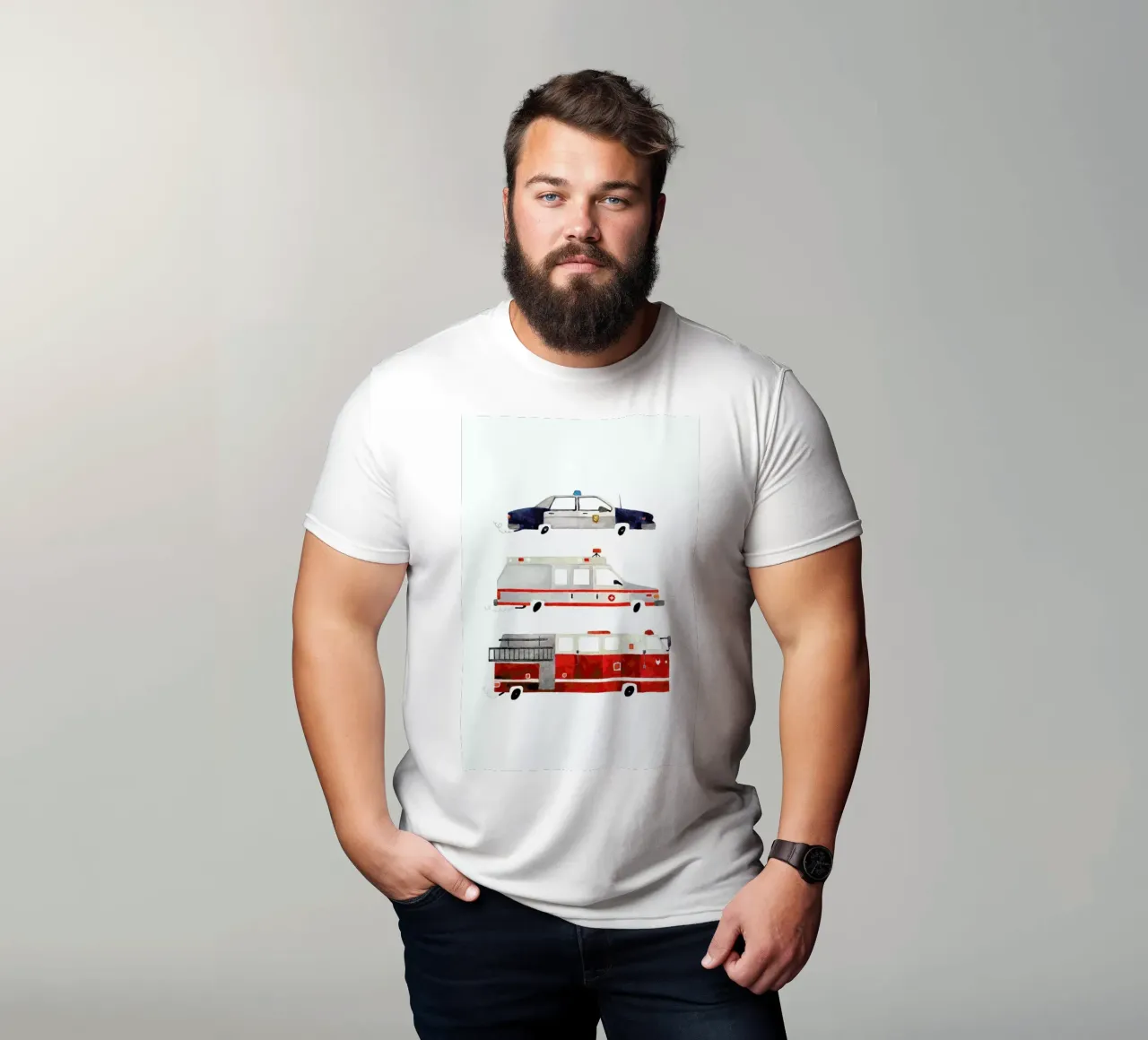 Sirens on the Road t-shirt da Little Flourishes