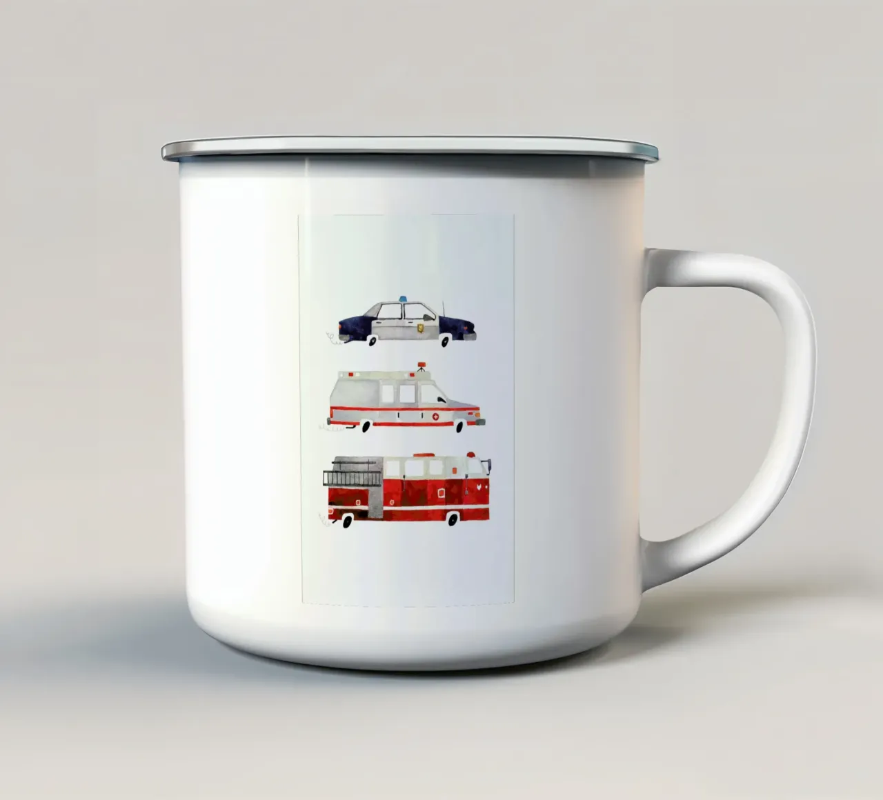 Sirens on the Road tazza in smalto da Little Flourishes