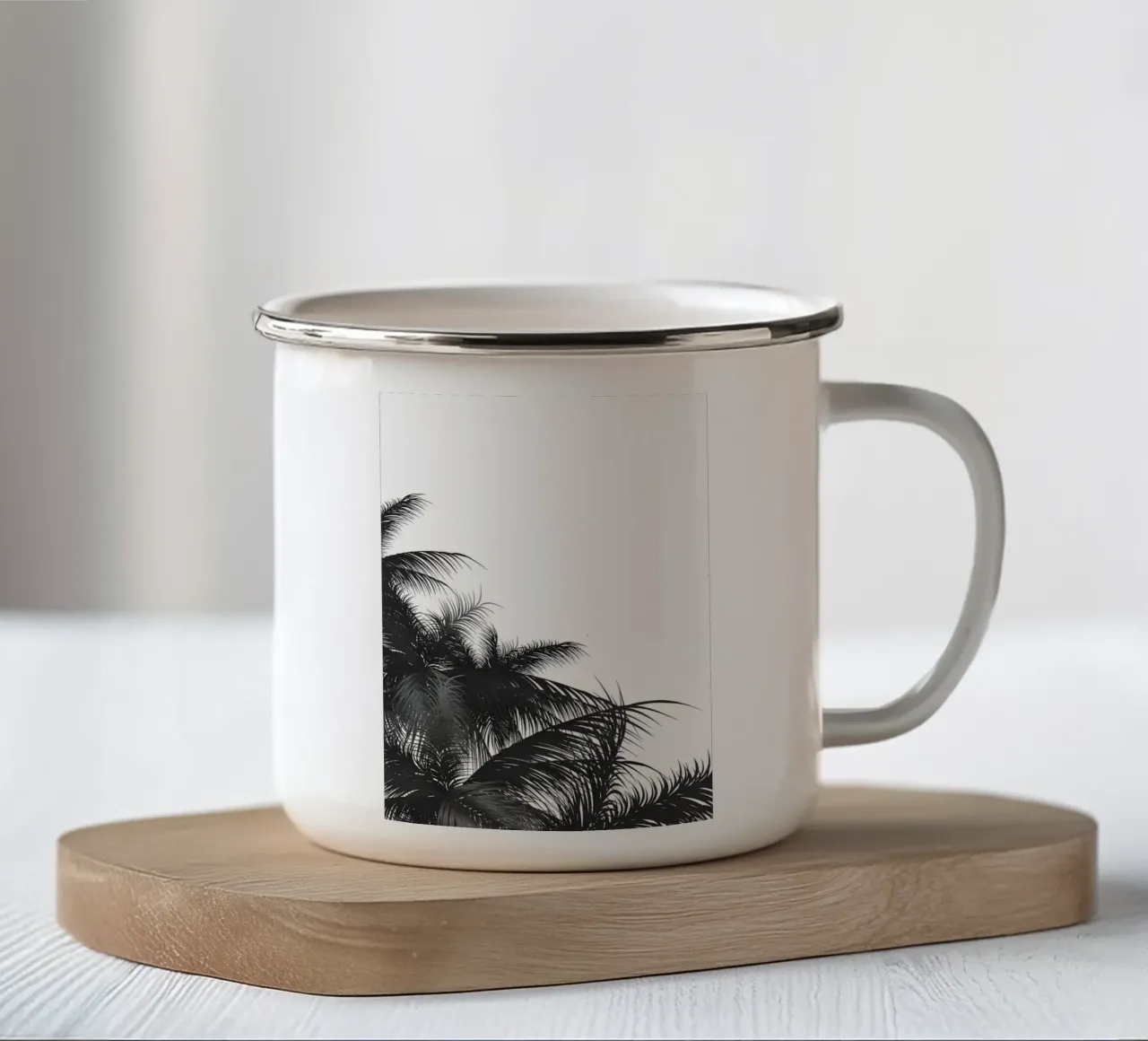 Foglie di palma tazza in smalto da Matthew Katz