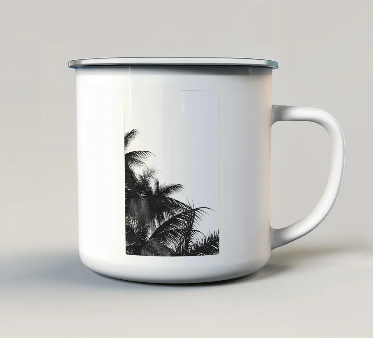 Foglie di palma tazza in smalto da Matthew Katz