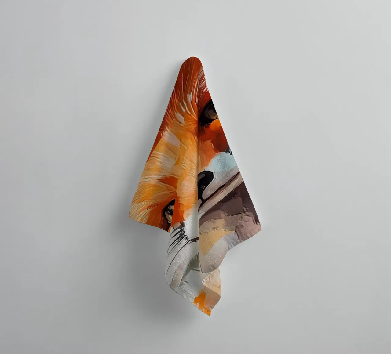 Fuchs mit Toilettenpapier Handtuch von Adrian Patel