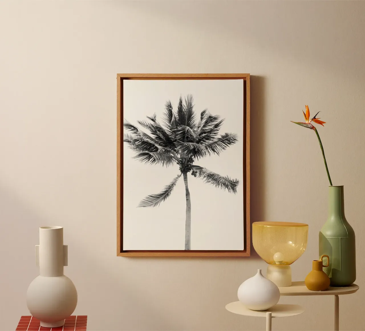 Tropical Beach Palm 2 canvas by Matthew Katz