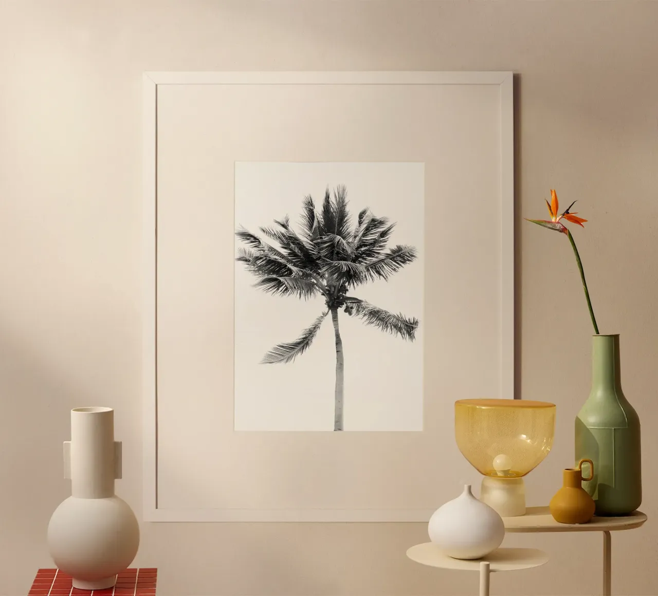 Tropical Beach Palm 2 hahnemühle by Matthew Katz