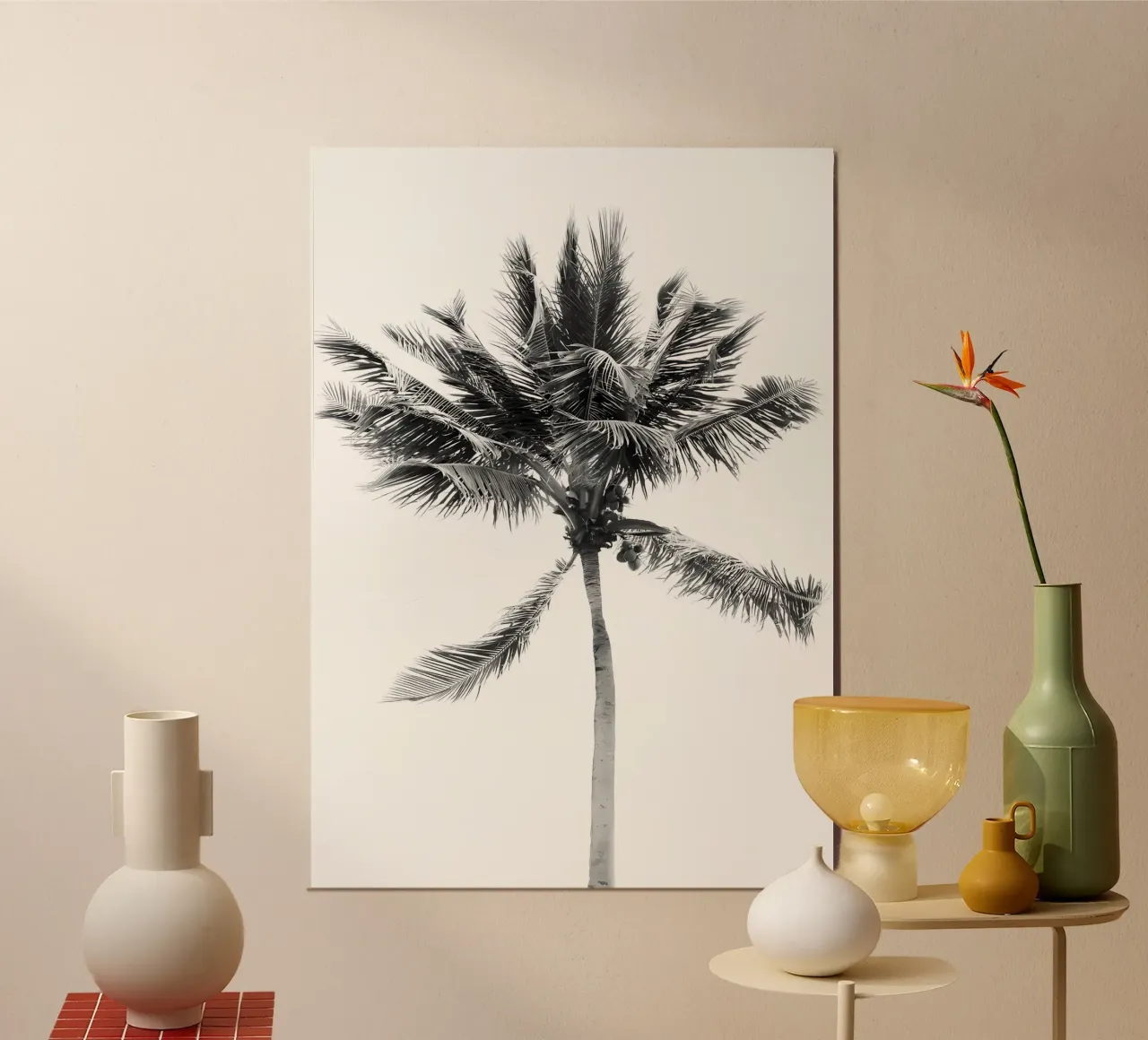 Tropical Beach Palm 2 hahnemühle by Matthew Katz