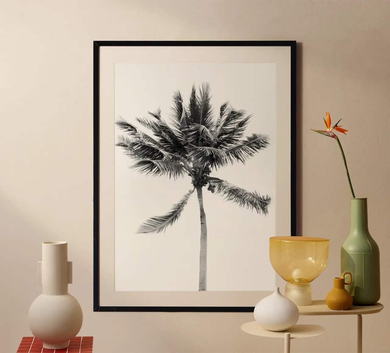 Tropical Beach Palm 2 hahnemühle by Matthew Katz