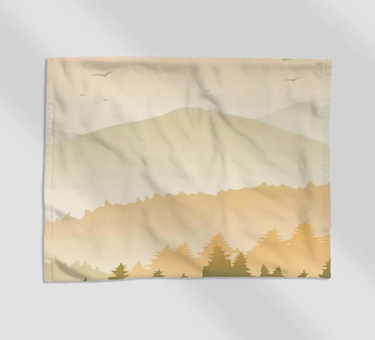 Landscape Mountain Hill beach towel by Bartosz Powalka
