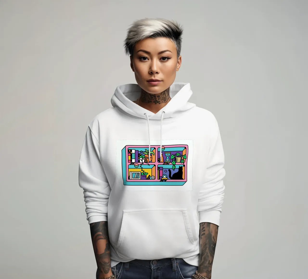 The Reader felpa con cappuccio da Tyler Dale