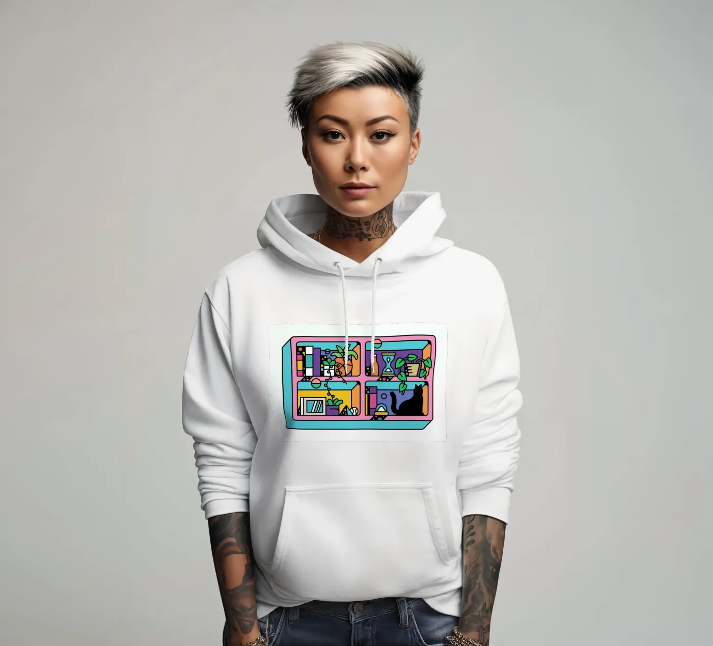 The Reader felpa con cappuccio da Tyler Dale