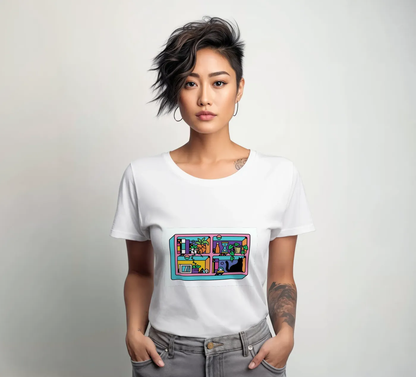 The Reader t-shirt da donna da Tyler Dale