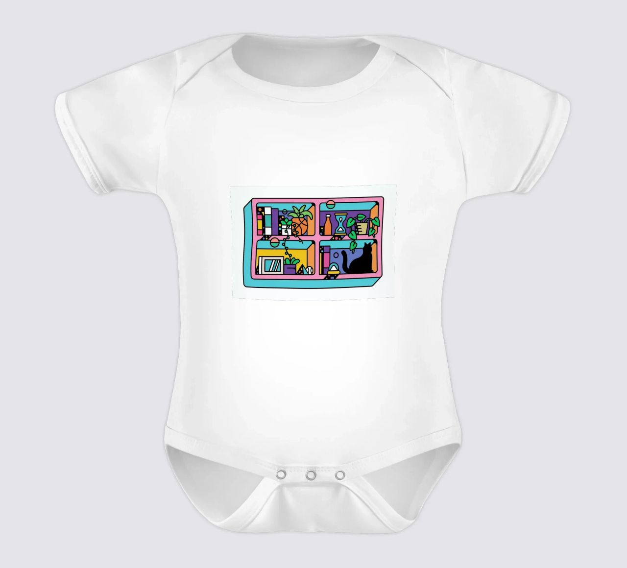 The Reader body neonato maniche corte da Tyler Dale