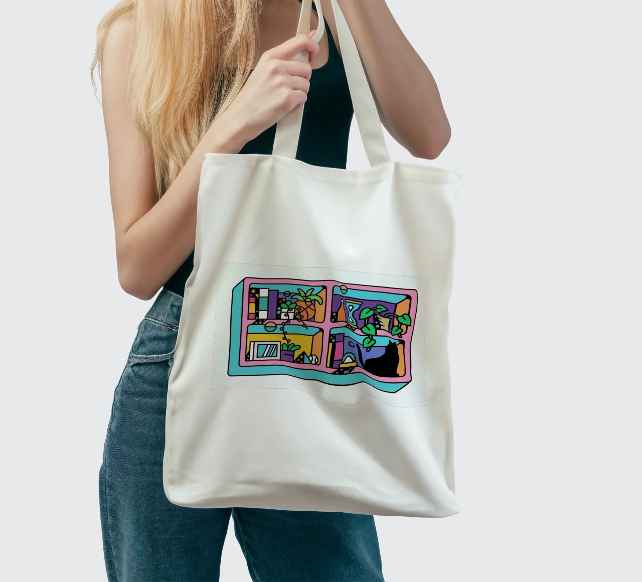 The Reader borsa in juta da Tyler Dale